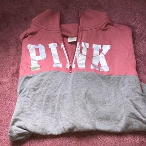 VS Pink quarter zip hoodie